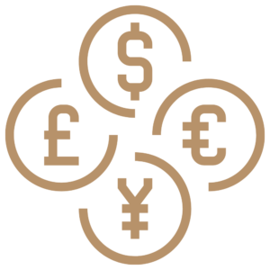 Brown currencies icon transparent of Lalin lumina massage in bangkok
