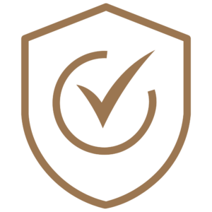 Brown guarantee icon with transparent background. by Lalin lumina massage in bangkok