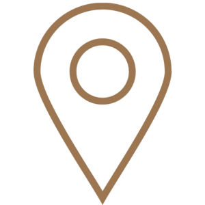 Brown location icon with transparent background. by Lalin lumina massage in bangkok