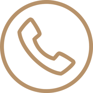 Brown phone icon transparent of Lalin lumina massage in bangkok